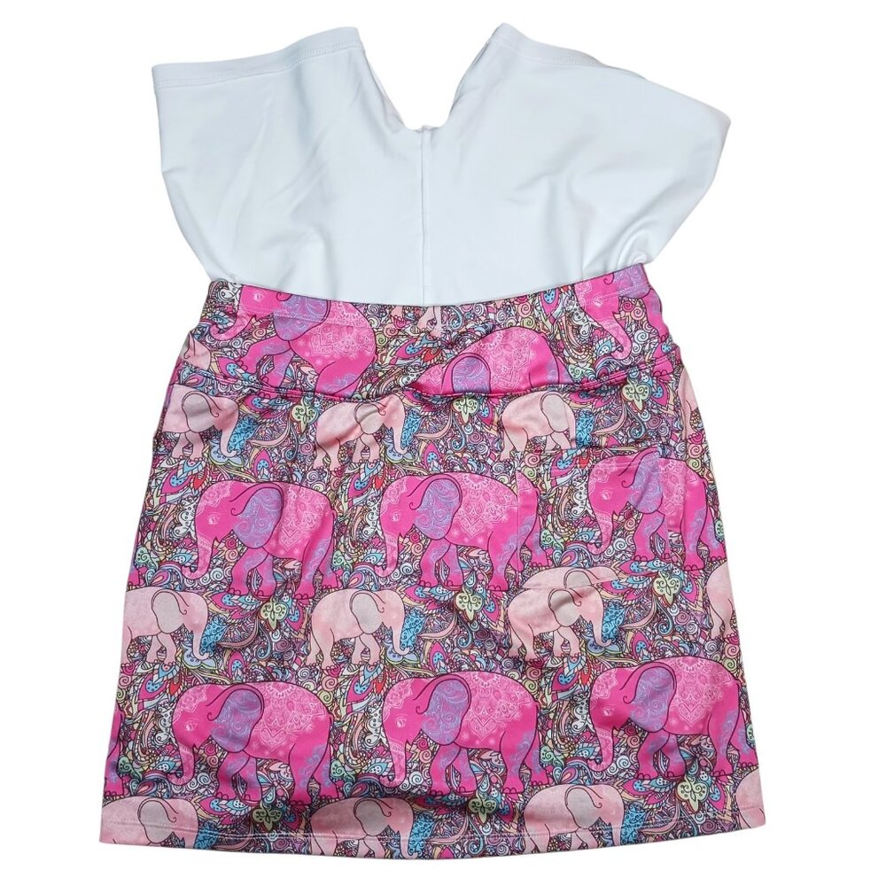 B Skinz Elephants Paisley Print Golf Tennis Skort Womens Small Casual Pockets - Picture 4 of 10